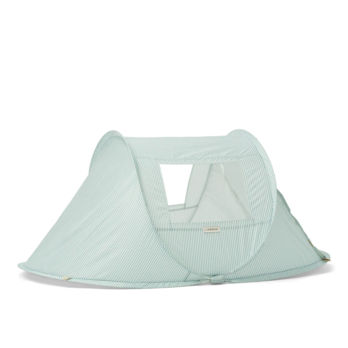 * Liewood UV Bjork Tent | Printed Stripe Ice blue/ Creme de la creme - Image 3