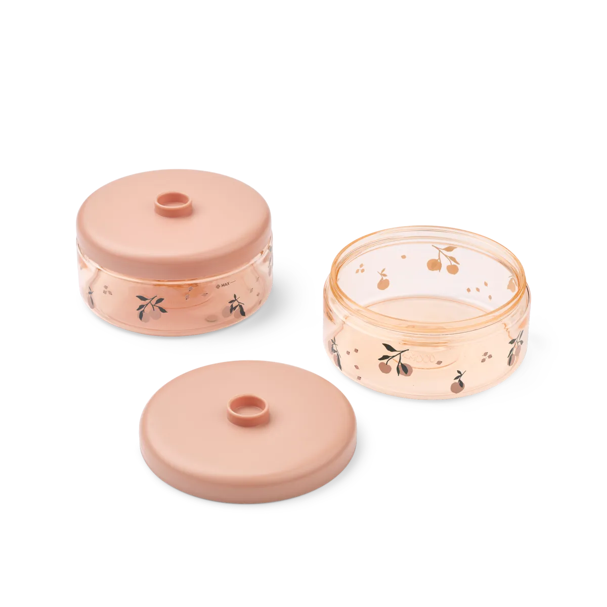 * Liewood Dominique Food Tritan Boxes 500 ml 2pcs | Peach / Sea Shell