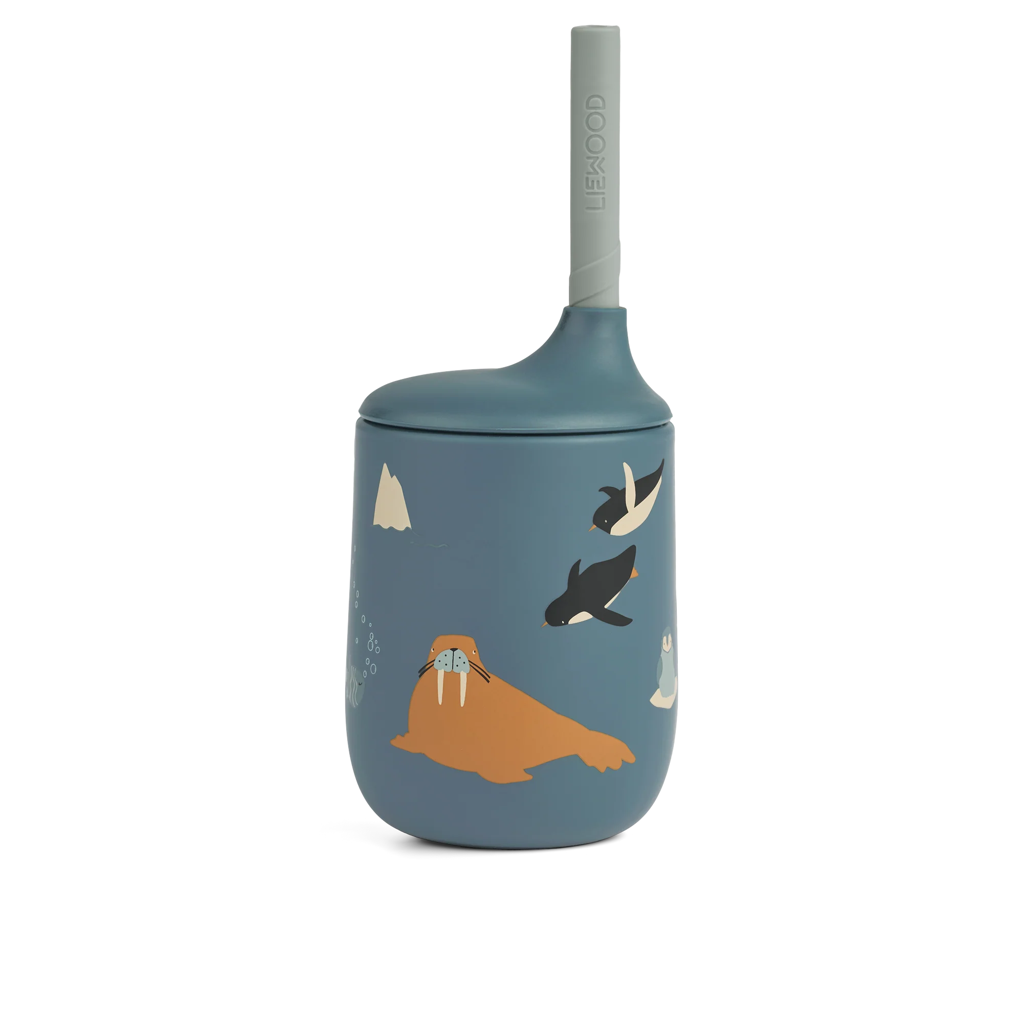 * Liewood Ellis Printed Sippy Cup 230ml | Arctic Sea / Ocean View