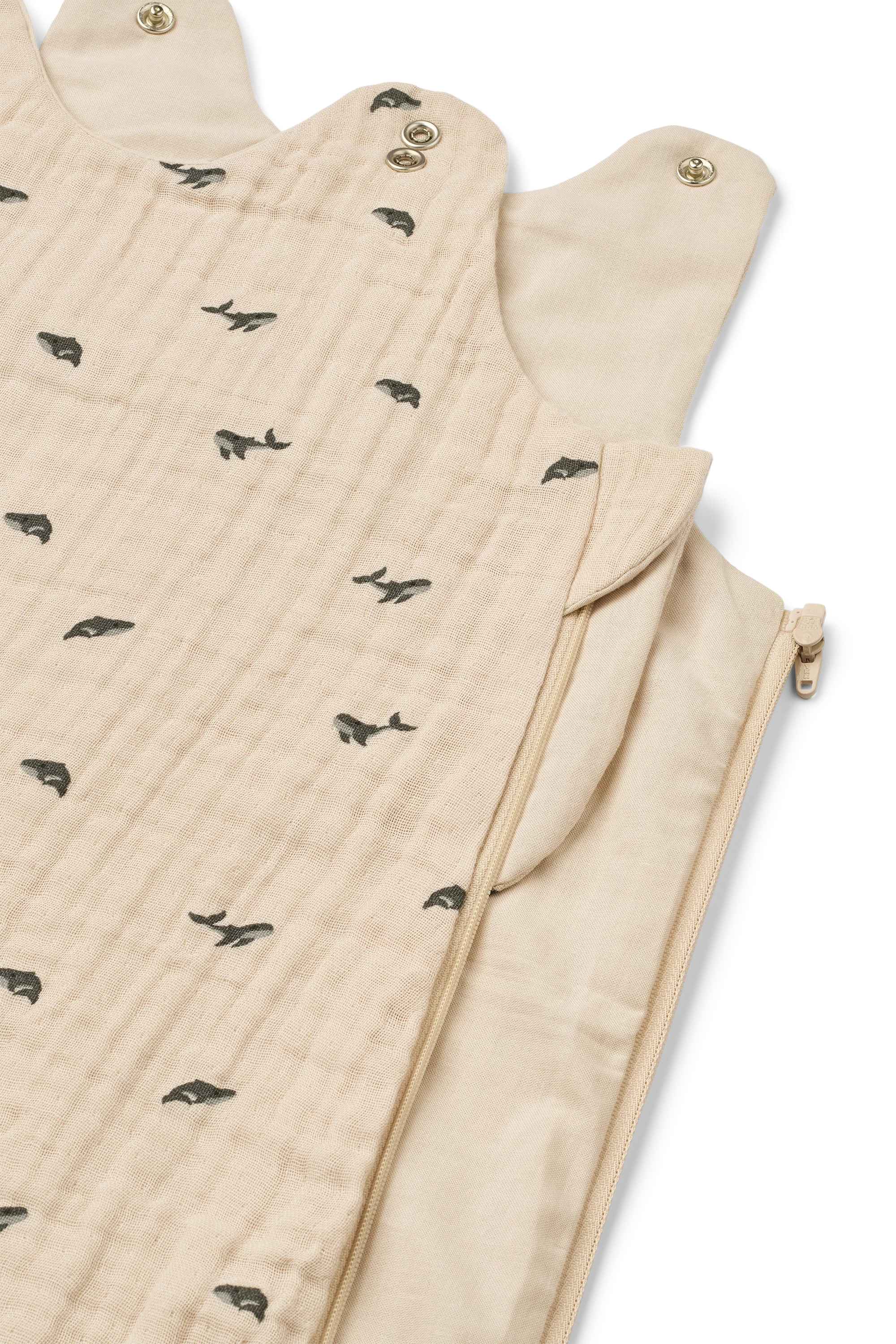 * Liewood Flora Printed Slaapzak 0M+ | Mini Whale / Sandy - Image 3