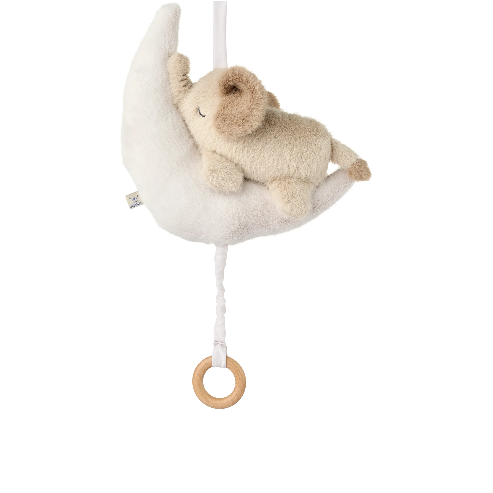 * Liewood Mandy Baby Elephant Muziek Mobiel | Mist / Sandy