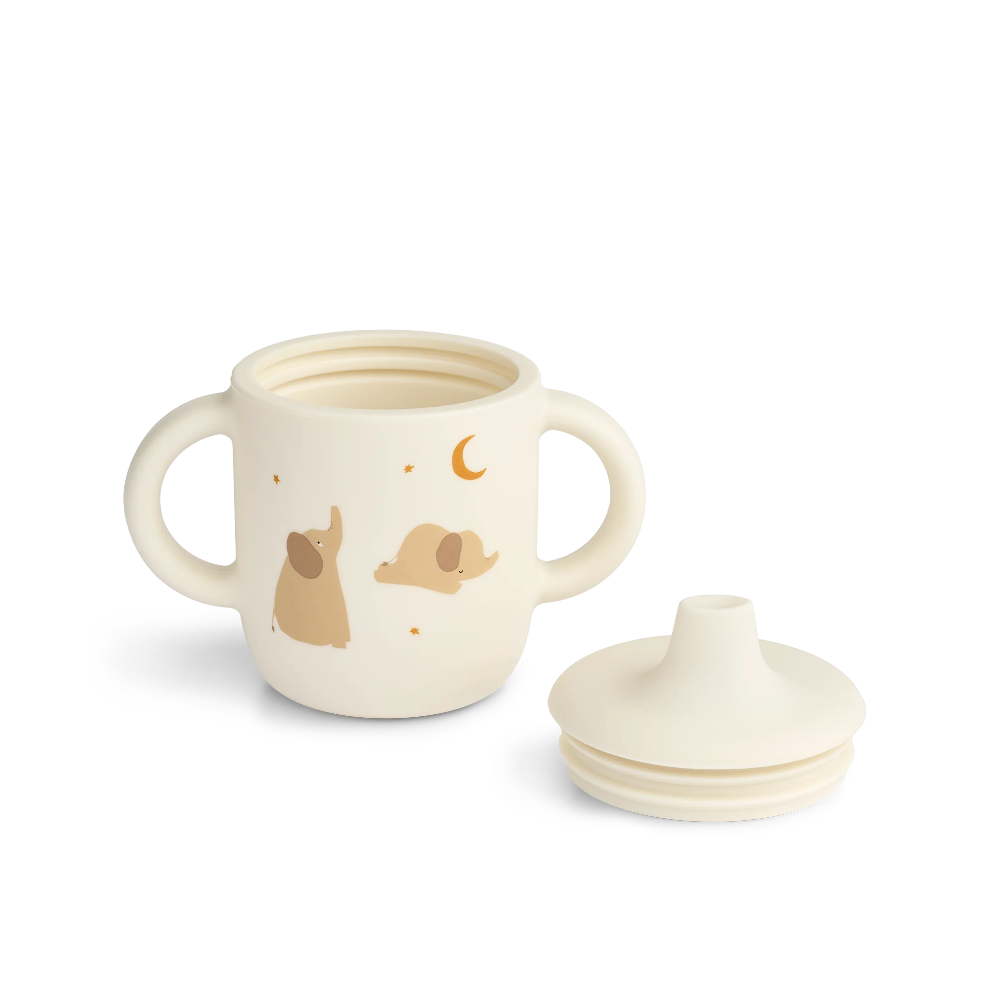 Liewood Neil Sippy Cup | Elephant / Creme De La Creme - Image 2