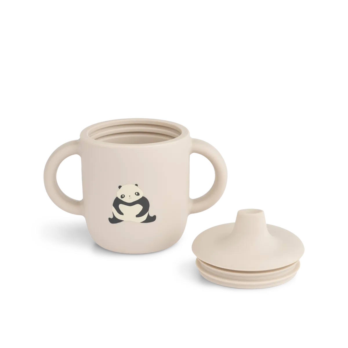 * Liewood Neil Sippy Cup | Panda / Sandy - Image 2