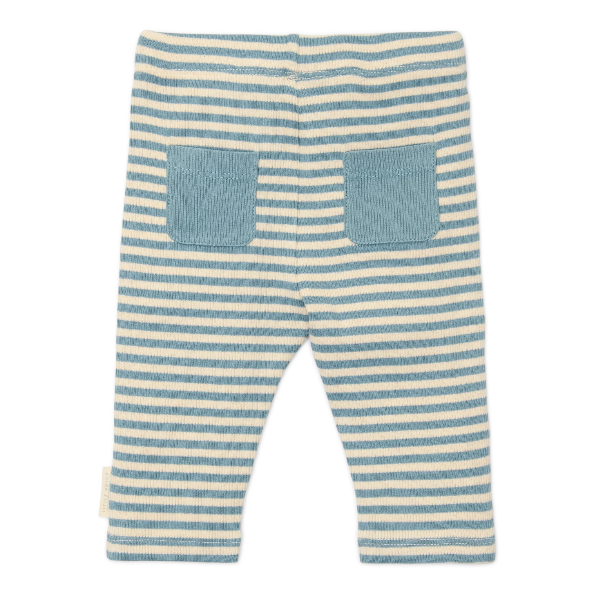 * Little Dutch Broekje Stone | Blue Stripe - Image 2