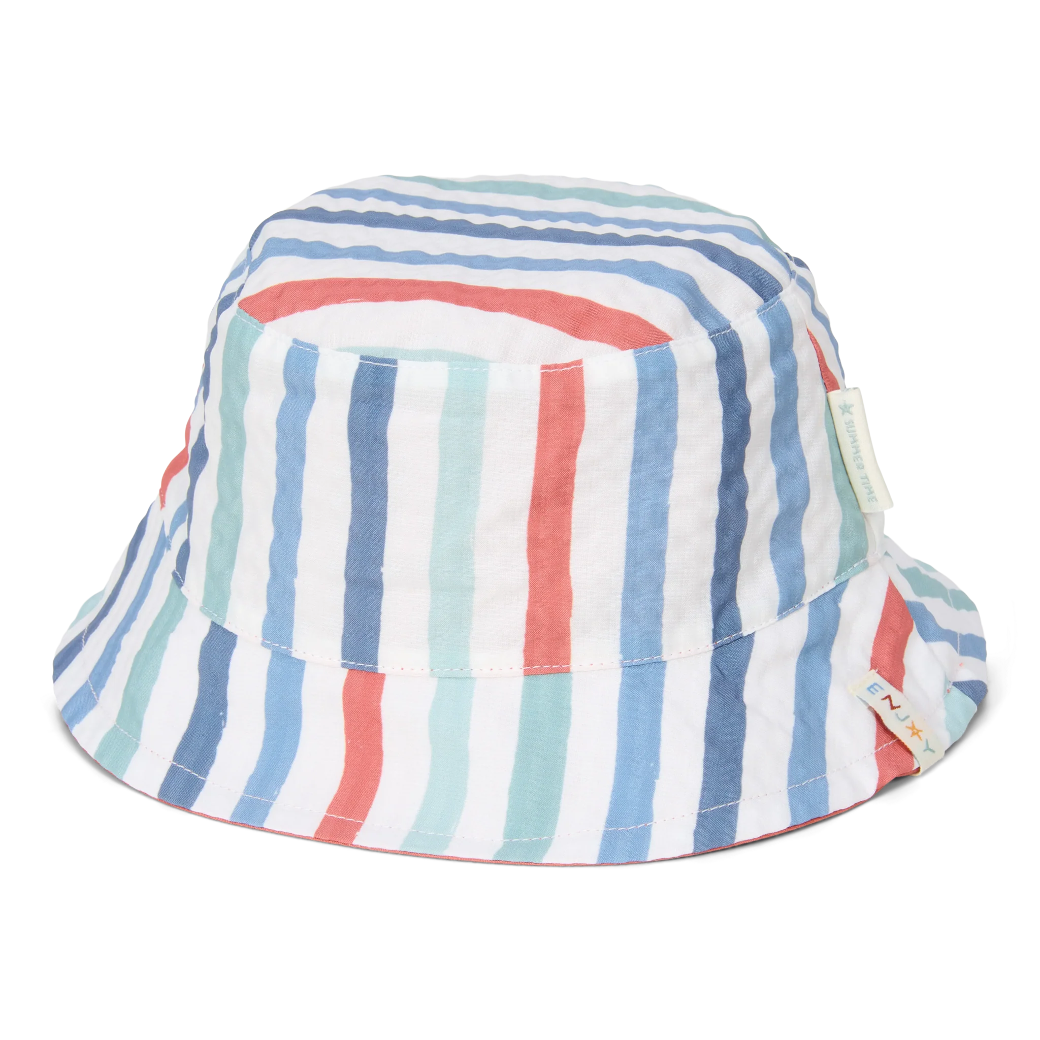 * Little Dutch UV Bucket Hat Omkeerbaar Stripes Multi-Colour - Image 2