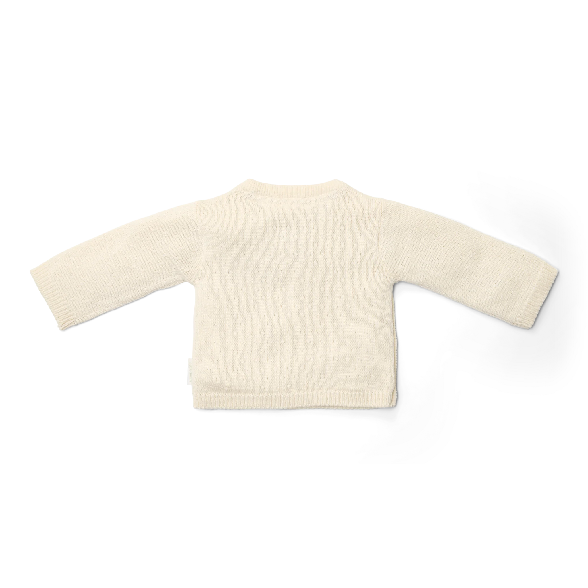 * Little Dutch Gebreid Vestje Overslag  | Wit
