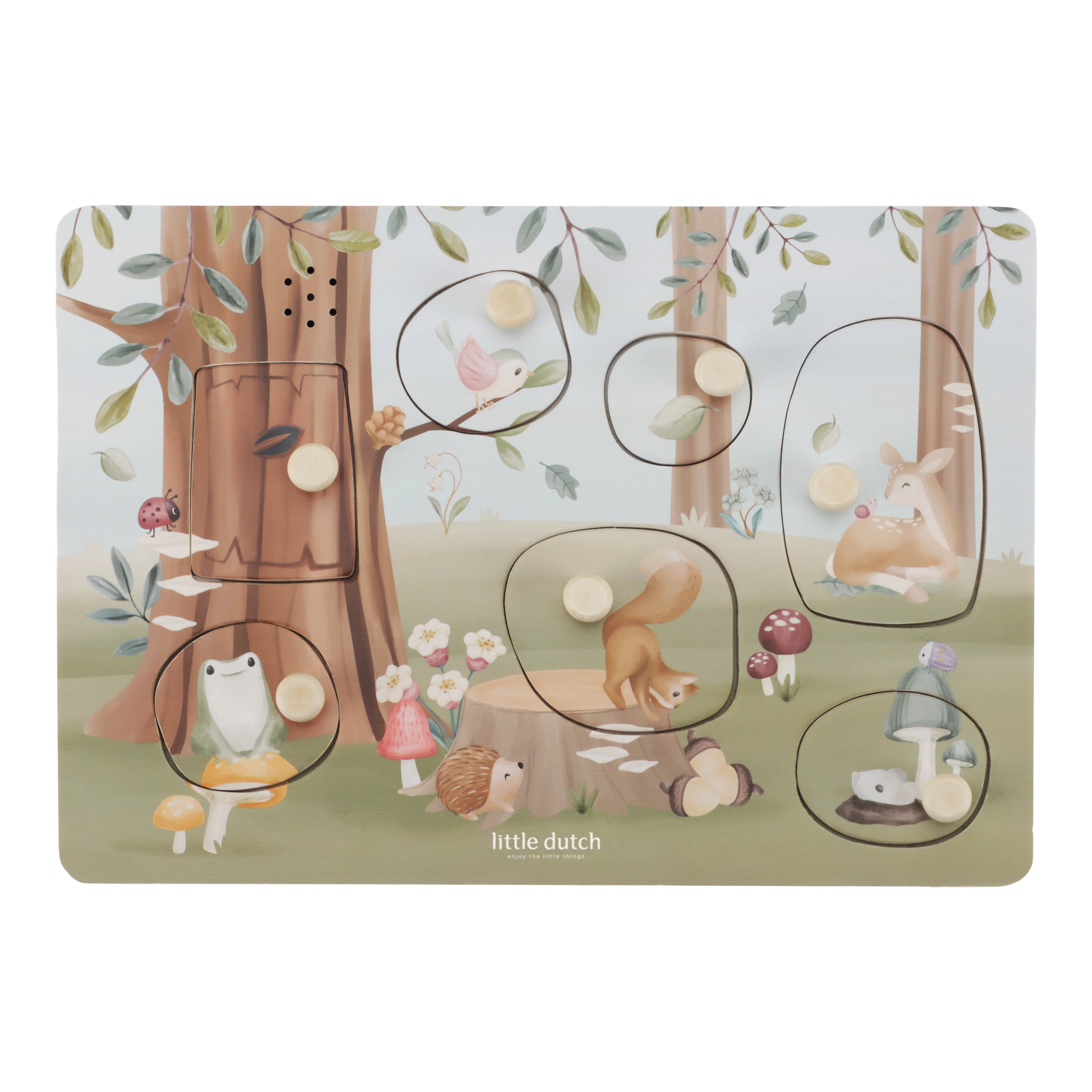 Little Dutch Geluidenpuzzel Forest Friends Fsc - Image 2