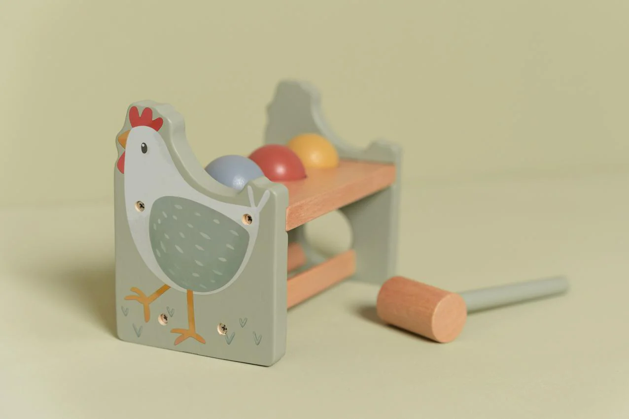 Little Dutch Houten Hamerbank Met Ballen | Little Farm - Image 4