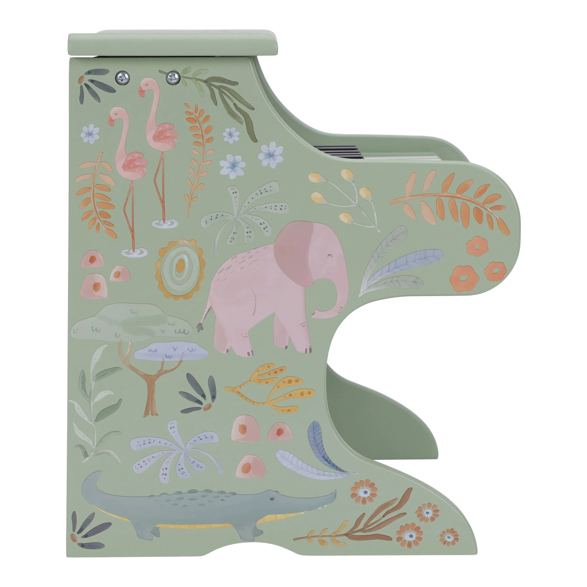 Little Dutch Houten Piano Safari Friends | Groen - Image 2