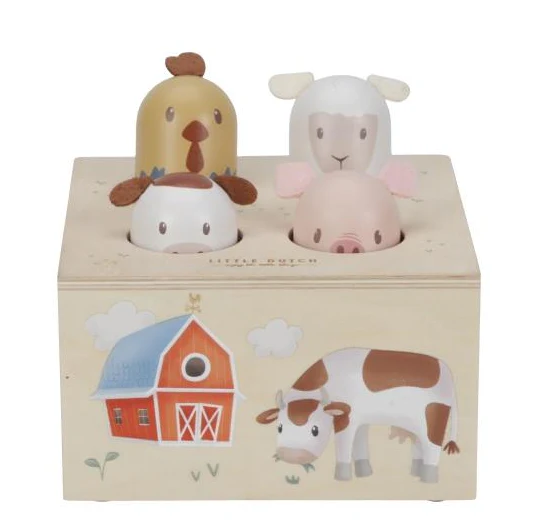 * Little Dutch Houten Pop up Toy | Little Farm