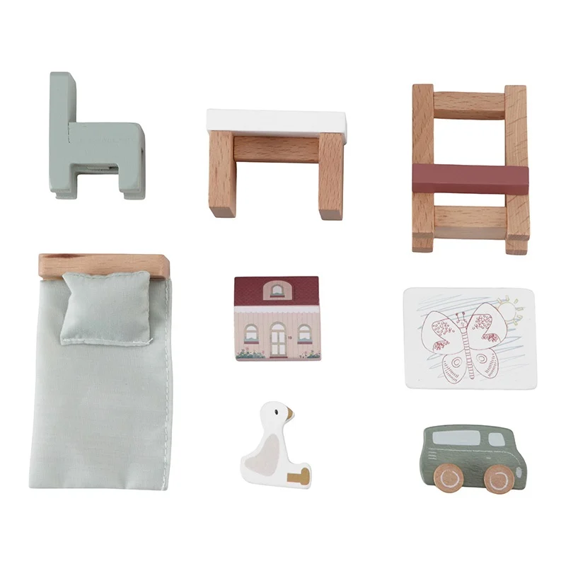* Little Dutch Poppenhuis Speelset | Kinderkamer 8-Delig - Image 3