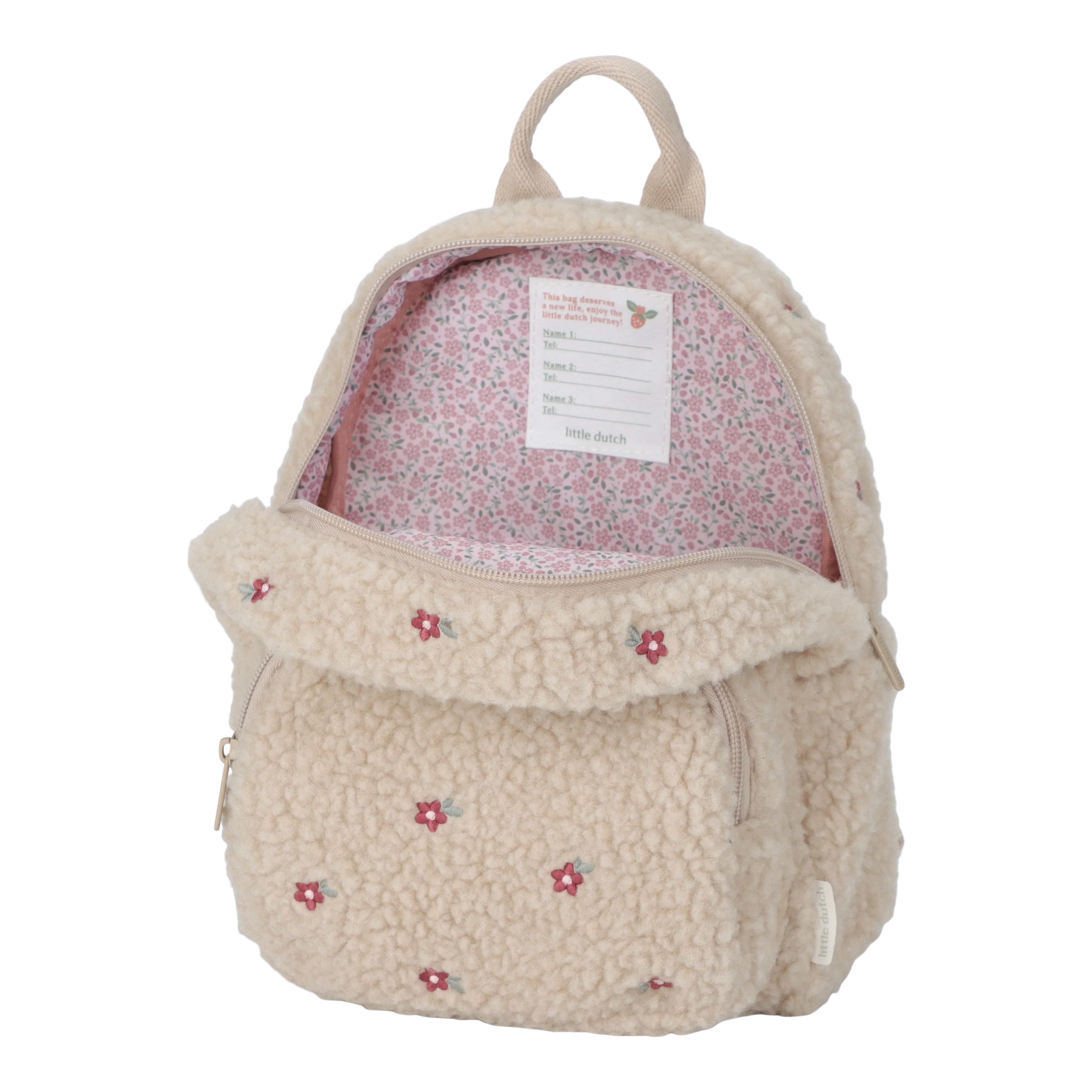 Little Dutch Rugzakje Teddy | Zandkleur - Image 3