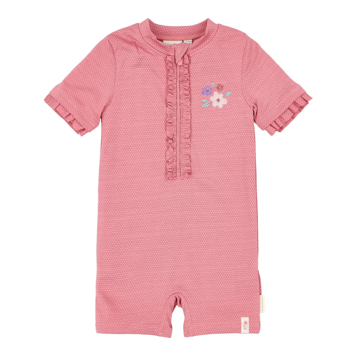 * Little Dutch UV Zwempak Korte Mouwen | Dreamy Pink Sparkle