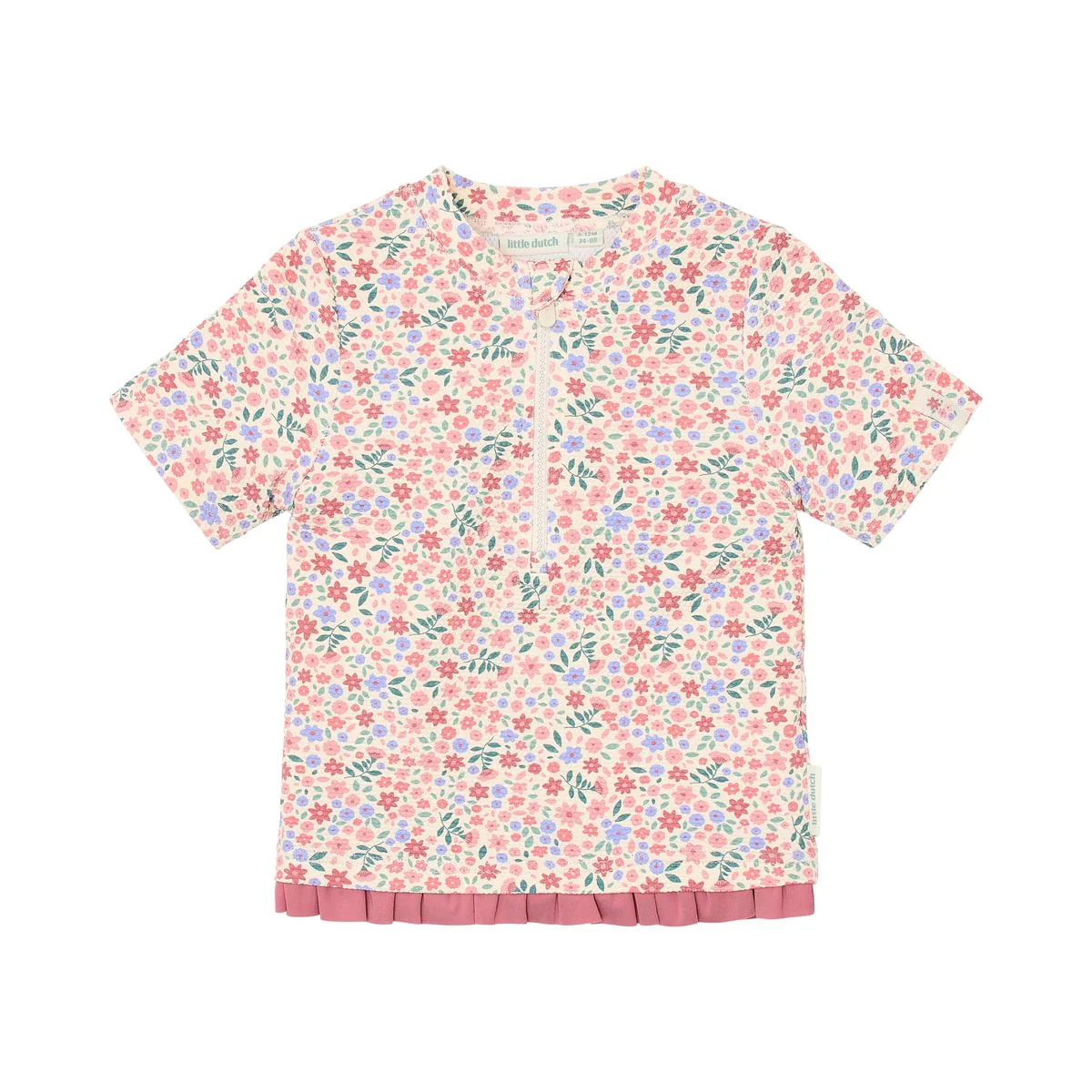* Little Dutch UV Zwemshirt Korte Mouwen | Dreamy Flowerfield