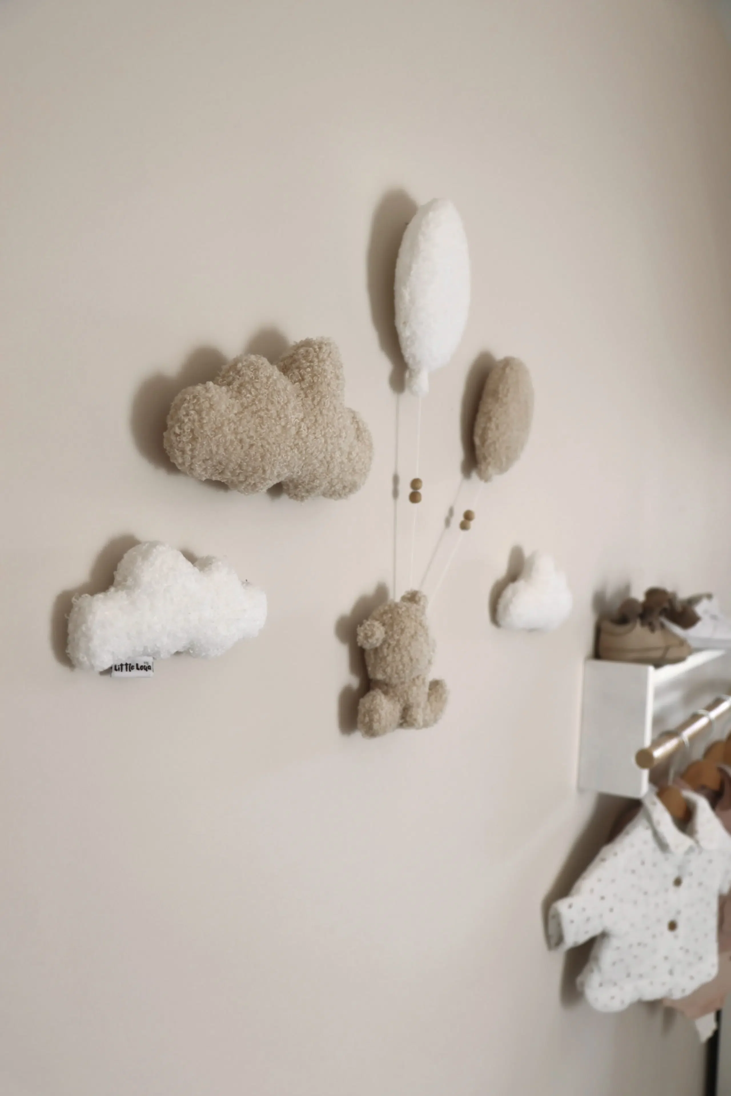 Little Loua Teddy Bouclé Wanddecoratie Big | 6 stuks - Image 2