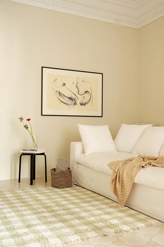 Lorena Canals Machine Wasbaar Tapijt 90x120 cm | Vichy Matcha - Image 2