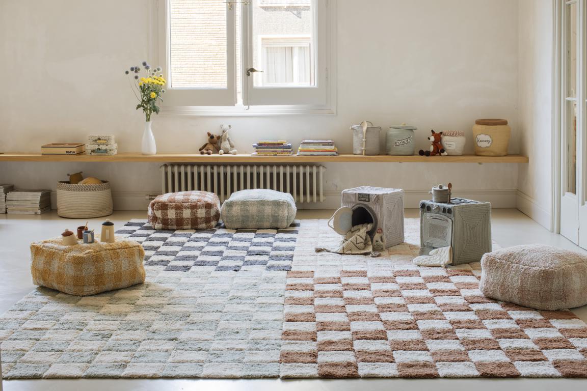 Lorena Canals machinewasbaar RugCycled Tapijt 120x160cm | Tiles Blue Sage - Image 5