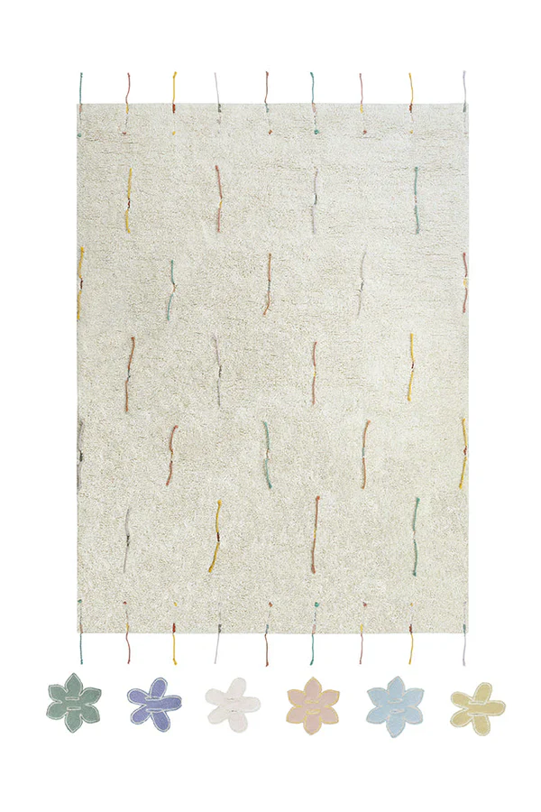 Lorena Canals Machinewasbaar Tapijt 120x160cm | Wildflowers - Image 4