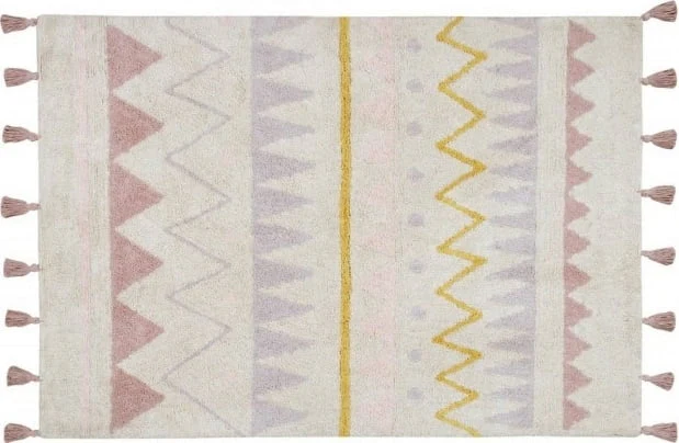 Lorena Canals machinewasbaar tapijt 140x200cm Azteca Natural Vintage Nude Large - Image 3