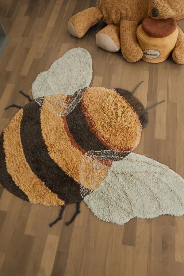 Lorena Canals Machinewasbaar Tapijt Rug 115x150cm | Bee - Image 9