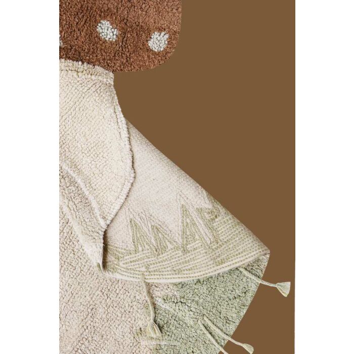 Lorena Canals Machinewasbaar Tapijt Rug 120x120cm | Boletus - Image 3