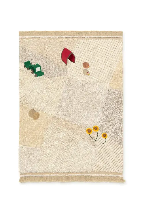 Lorena Canals Machinewasbaar Tapijt Rug 120x170cm | Farm Fields