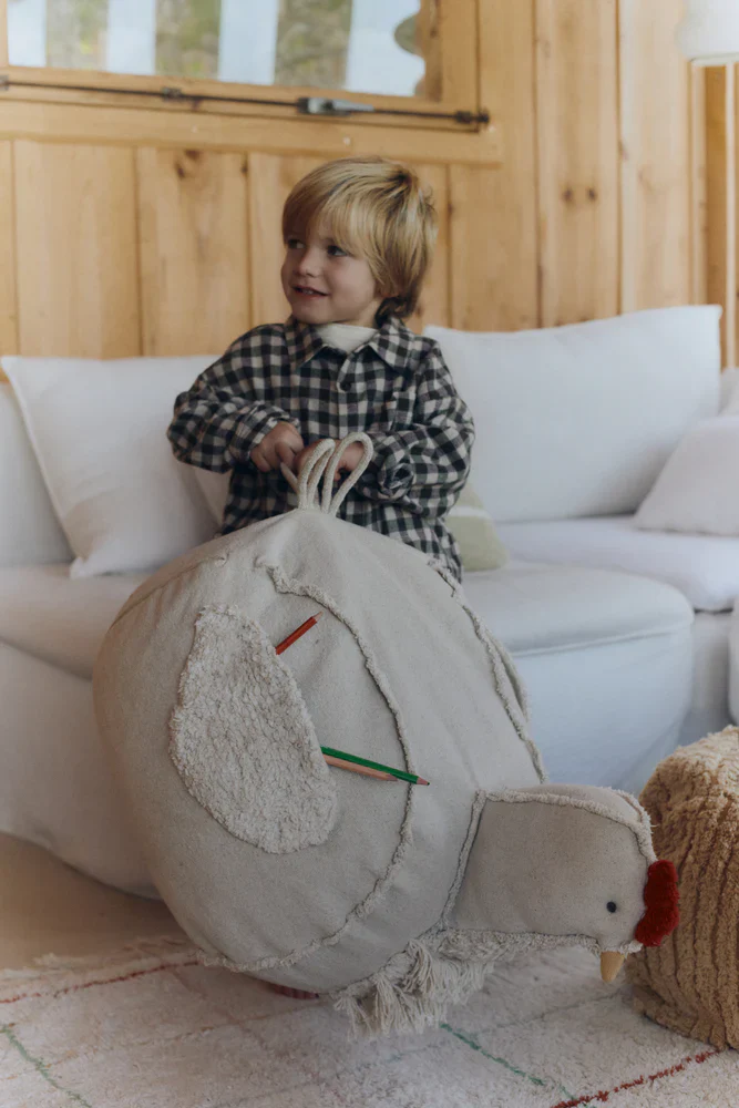 Lorena Canals Pouffe 60x40x44cm | Chicken - Image 3