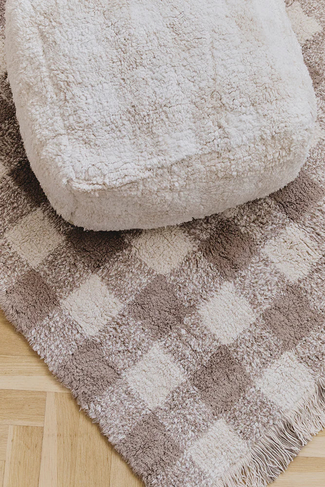 Lorena Canals Pouffe | Vichy Ivory - Image 3