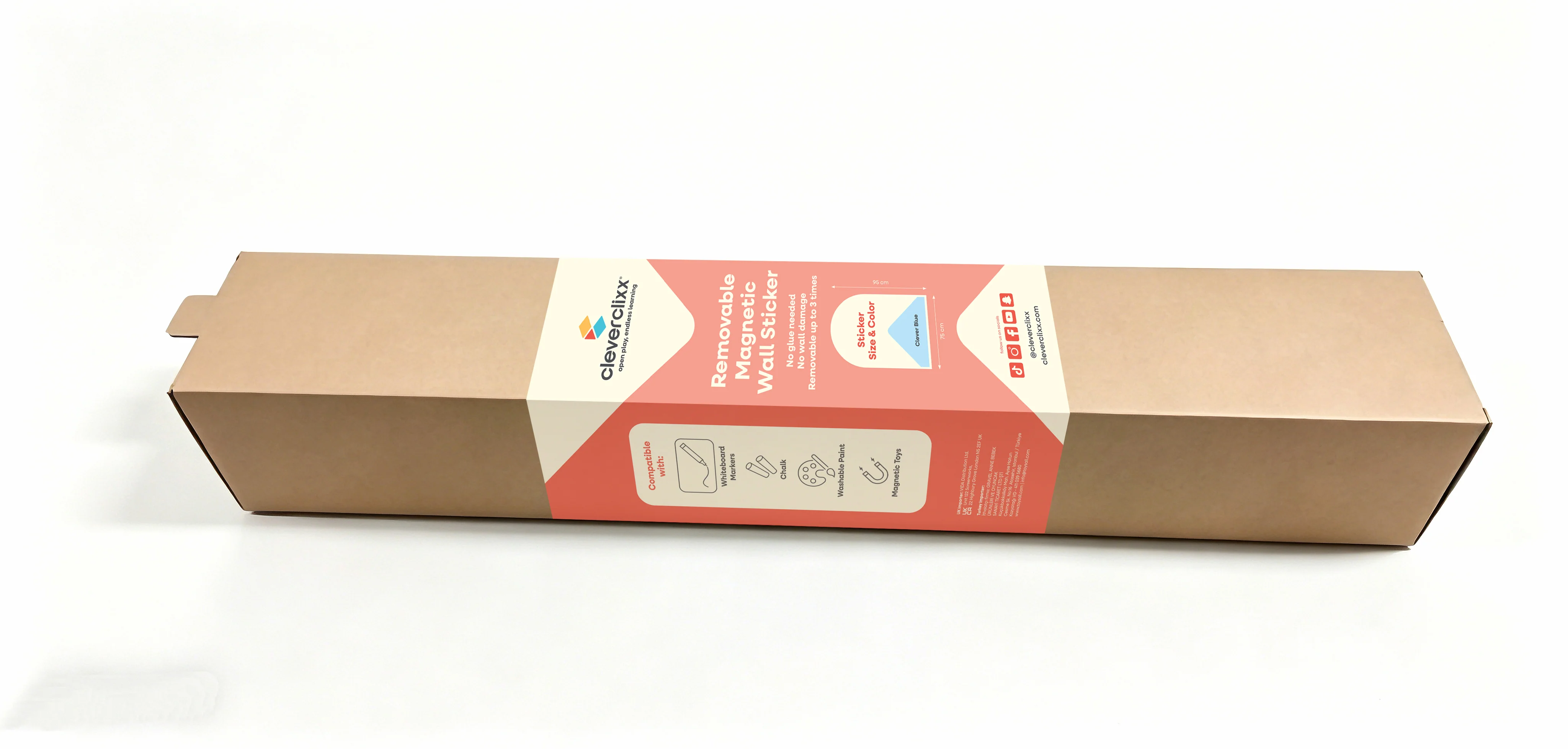 Magnetische Muursticker 95x75cm | Clever Blue - Image 2