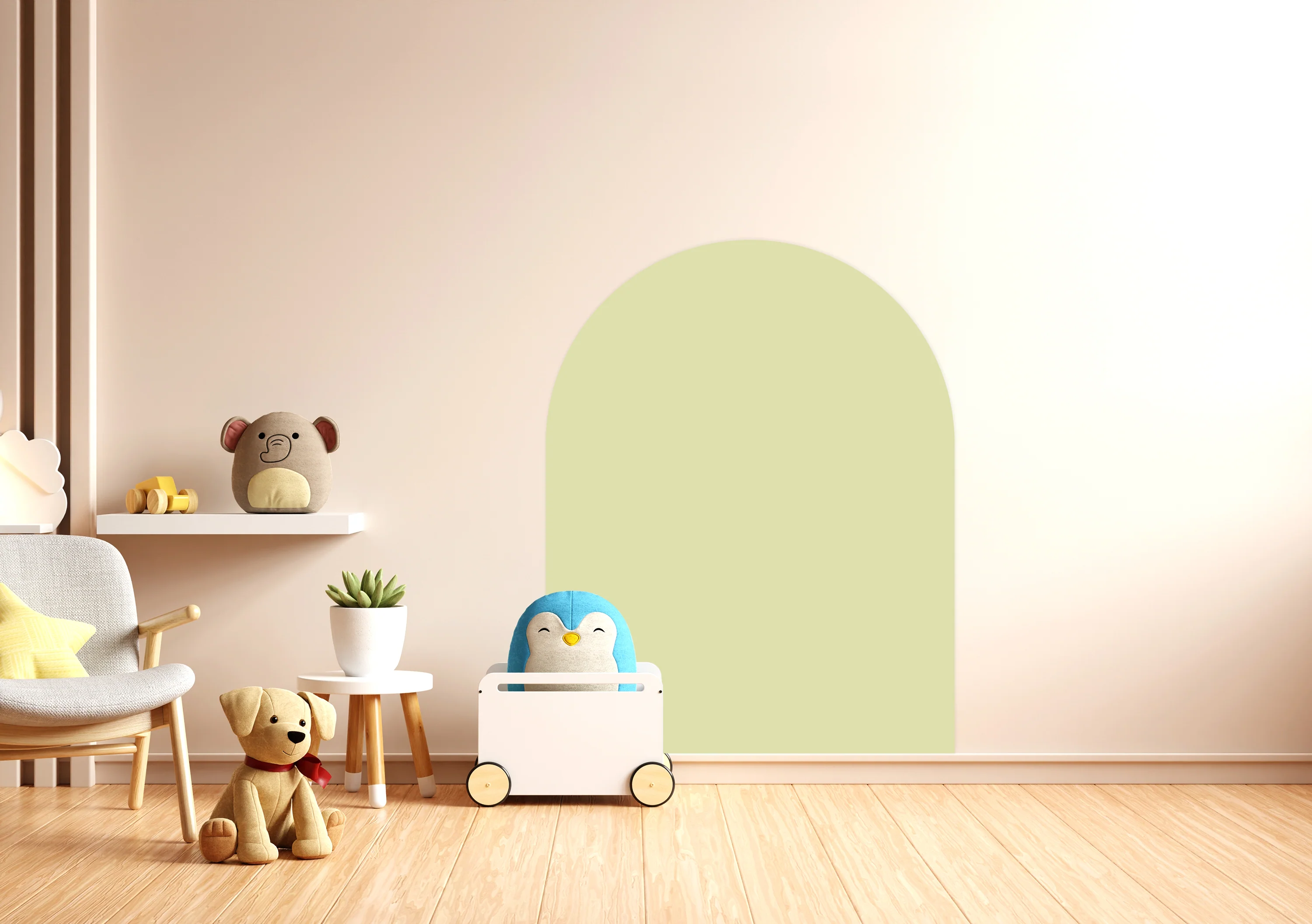 Magnetische Muursticker 95x75cm | Soft Olive - Image 3