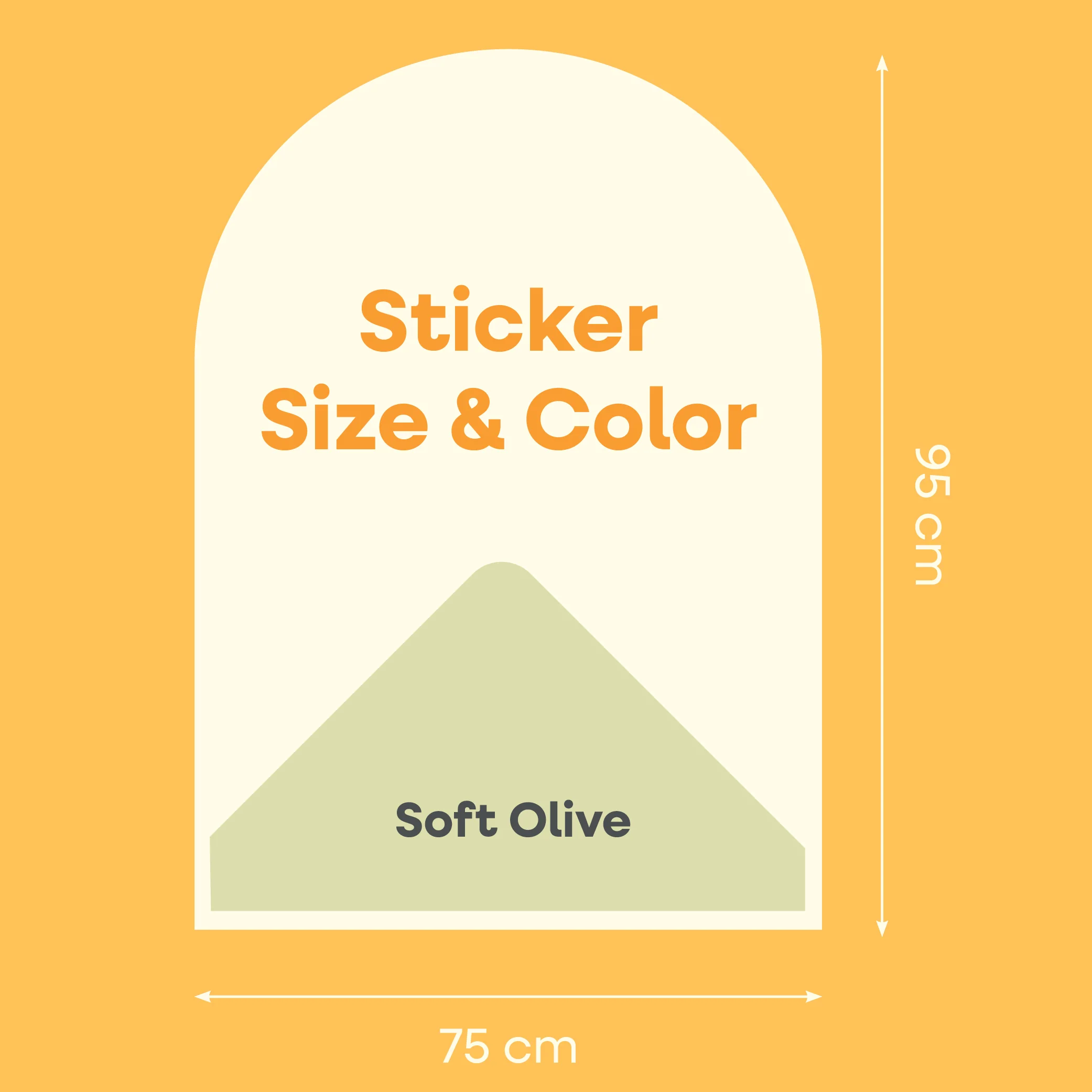 Magnetische Muursticker 95x75cm | Soft Olive - Image 4