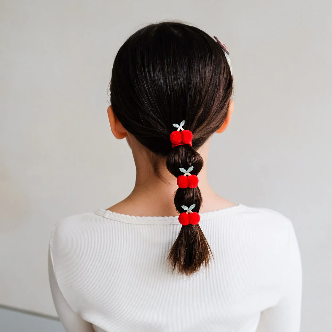Mimi & Lula Haaraccessoires | Pom Pom Cherries Ponies - Image 2