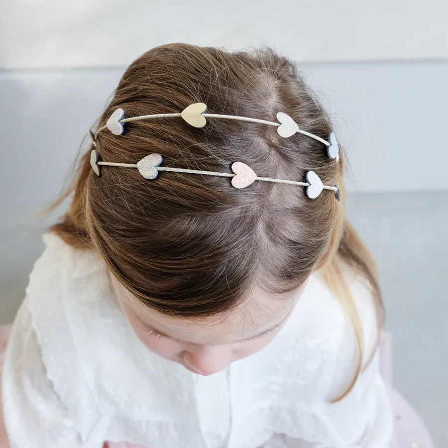 * Mimi & Lula Mini Hartjes Diadeem Roze Multi - Image 2