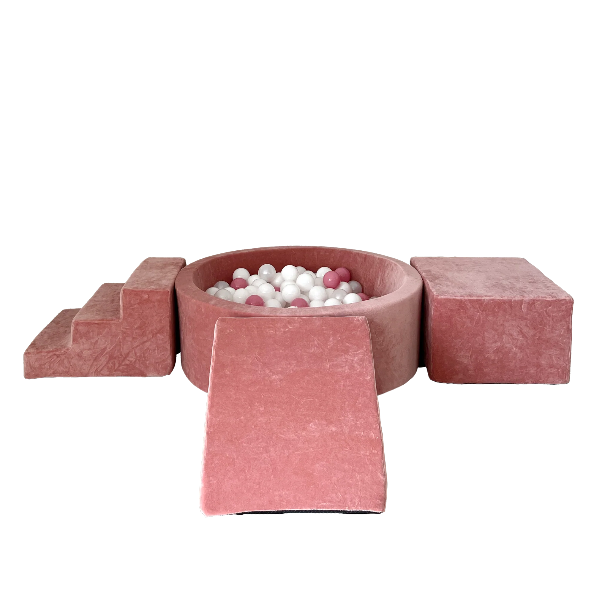 Moje Ballenbad Rond & Playset Elementen 3st Soft Velvet | Raspberry Pink