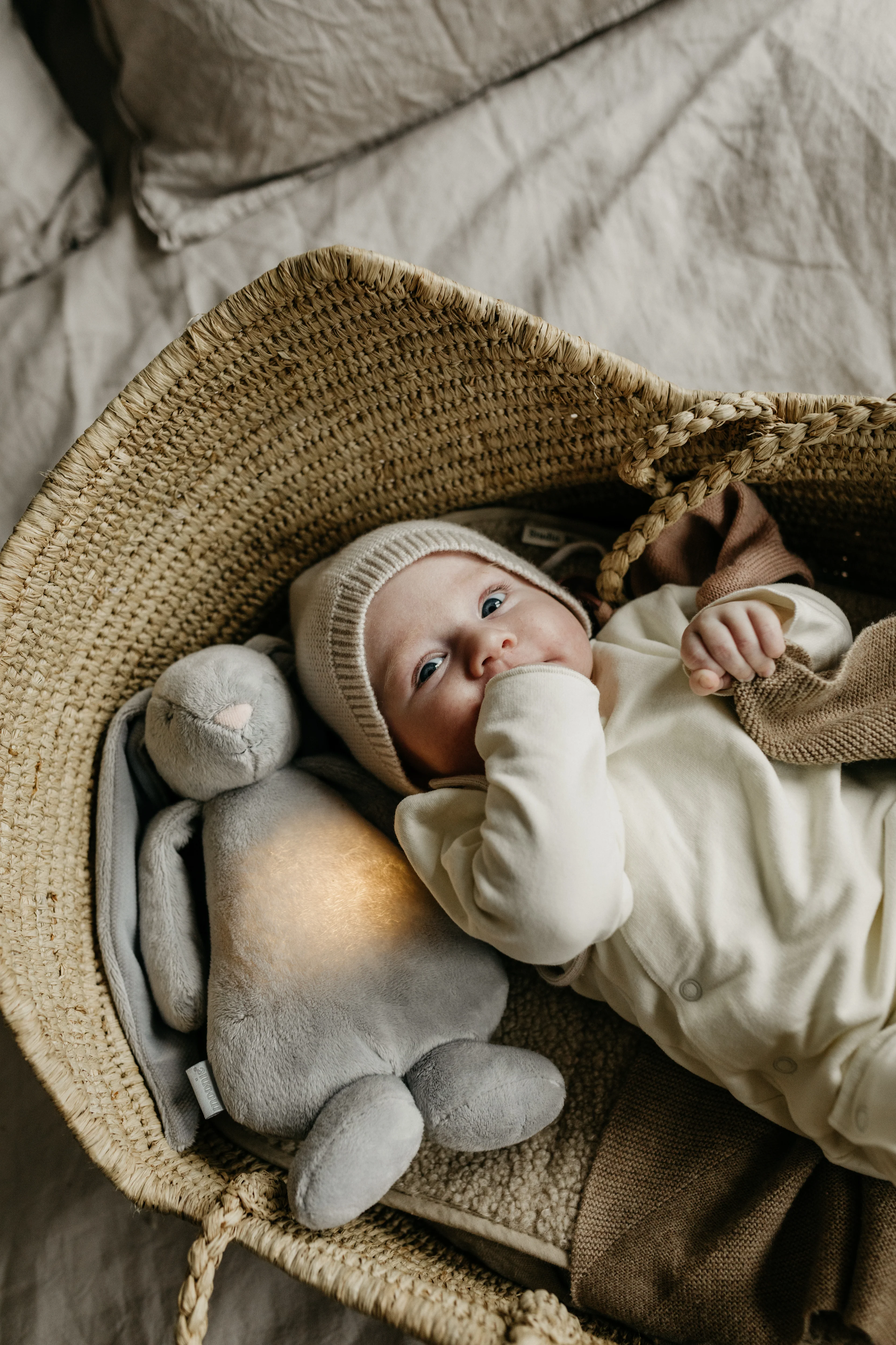 Moonie 2.0 upgrade - Knuffel Hartslag en Licht | Humming Friend Silver - Polyester - Image 6