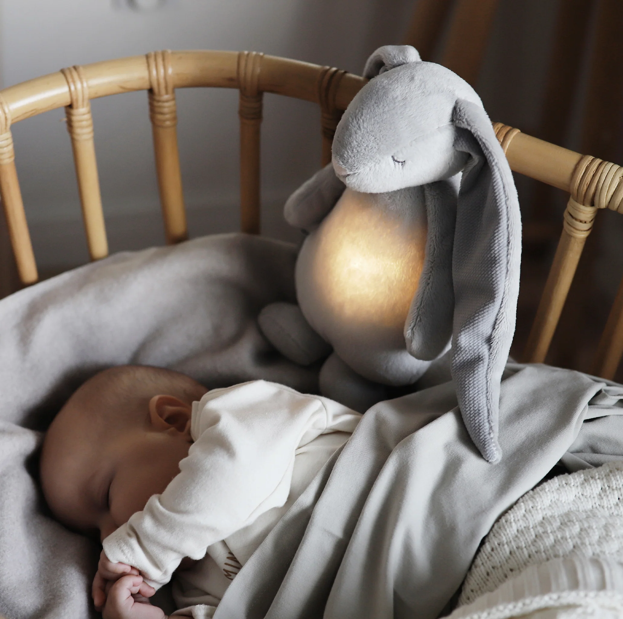 Moonie 2.0 upgrade - Knuffel Hartslag en Licht | Humming Friend Silver - Polyester - Image 7