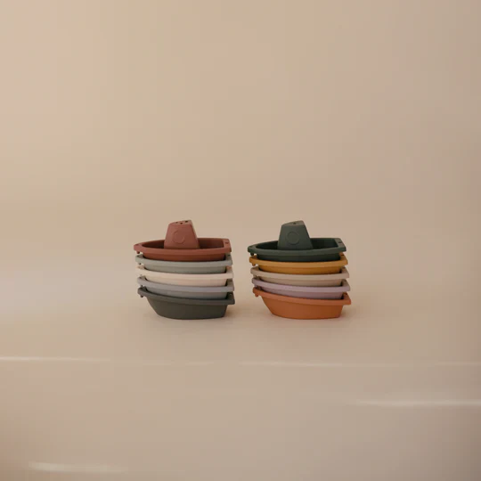 Mushie Badspeelgoed Bath Boats | Rustic - Image 2