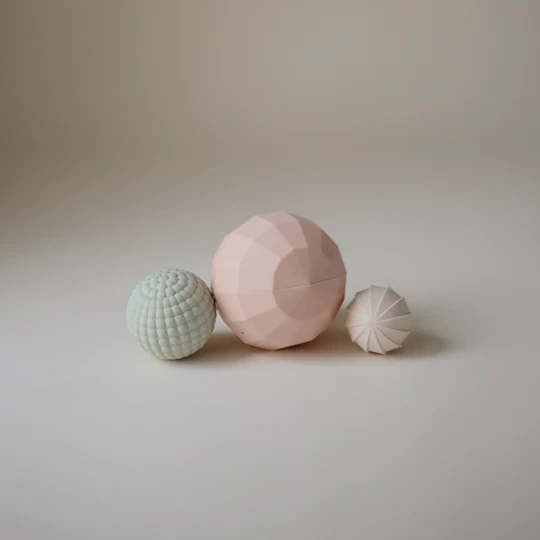 Mushie Sensorisch Speelgoed Nesting Spheres | Blush - Image 3