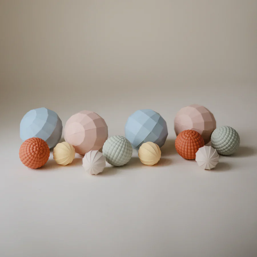 Mushie Sensorisch Speelgoed Nesting Spheres | Blush - Image 4