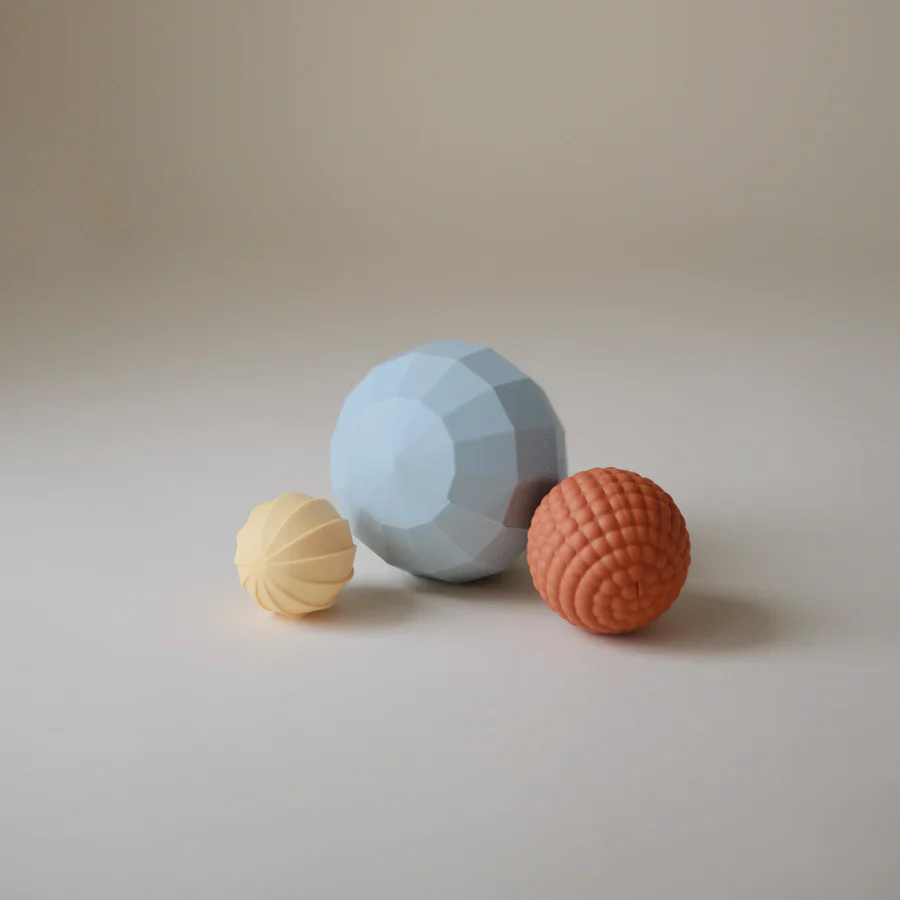 Mushie Sensorisch Speelgoed Nesting Spheres | Powder Blue - Image 7