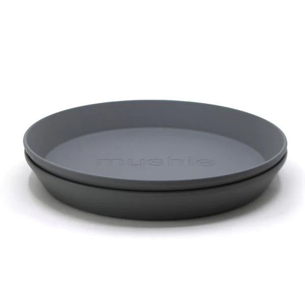 * Mushie Set 2 Borden Rond | Smoke