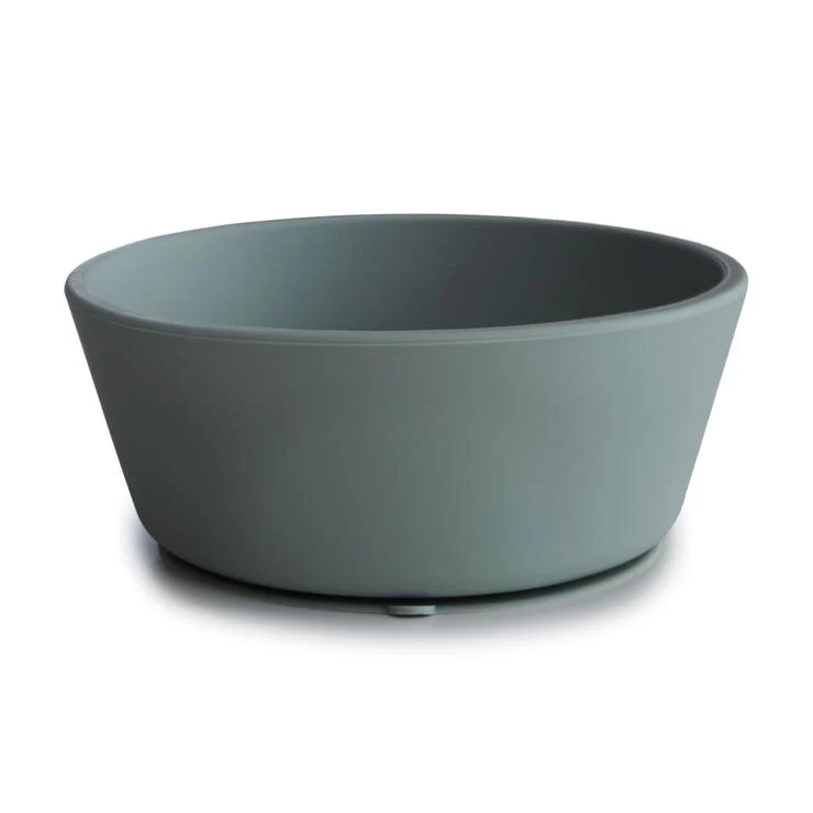 * Mushie Silicone Bowl Rond Met Zuignap | Dried Thyme