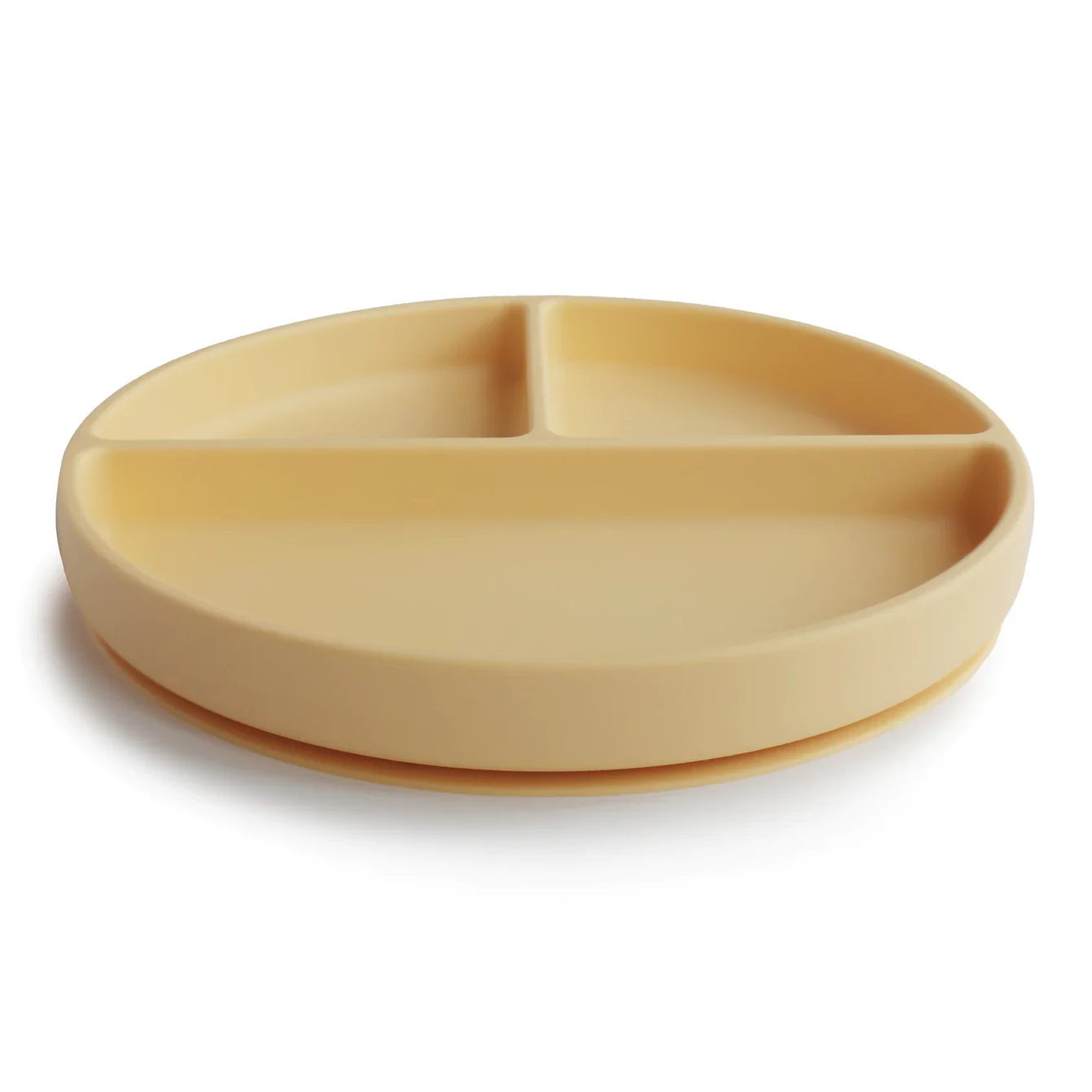 Mushie Silicone Bord Rond Met Zuignap | Daffodil - Image 2