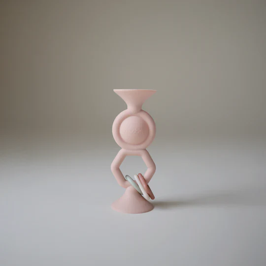 Mushie Silicone HexaPop Suction Toy Babyspeeltje | Blush - Image 2