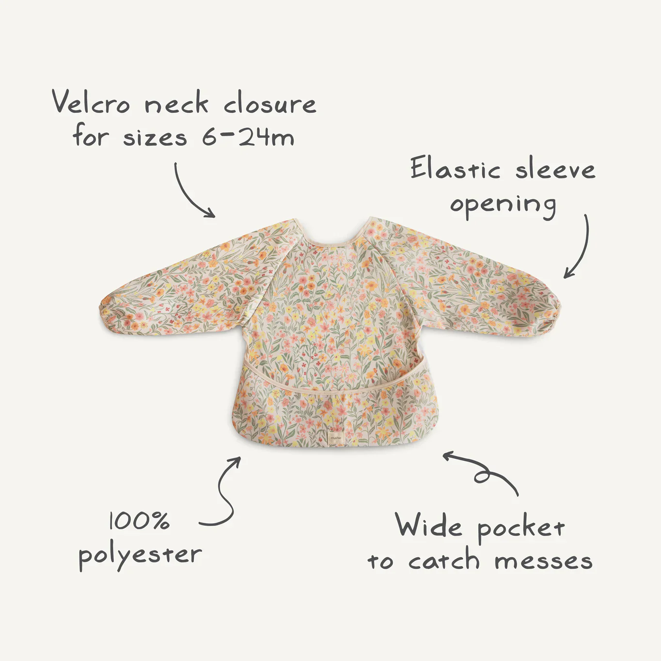 Mushie Slab Met Lange Mouwen | Olive Check - Image 3