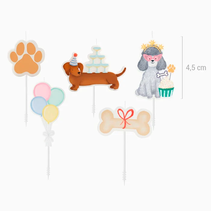 Oh Yeah Set 5 Kaarsjes | Puppy's - Image 2