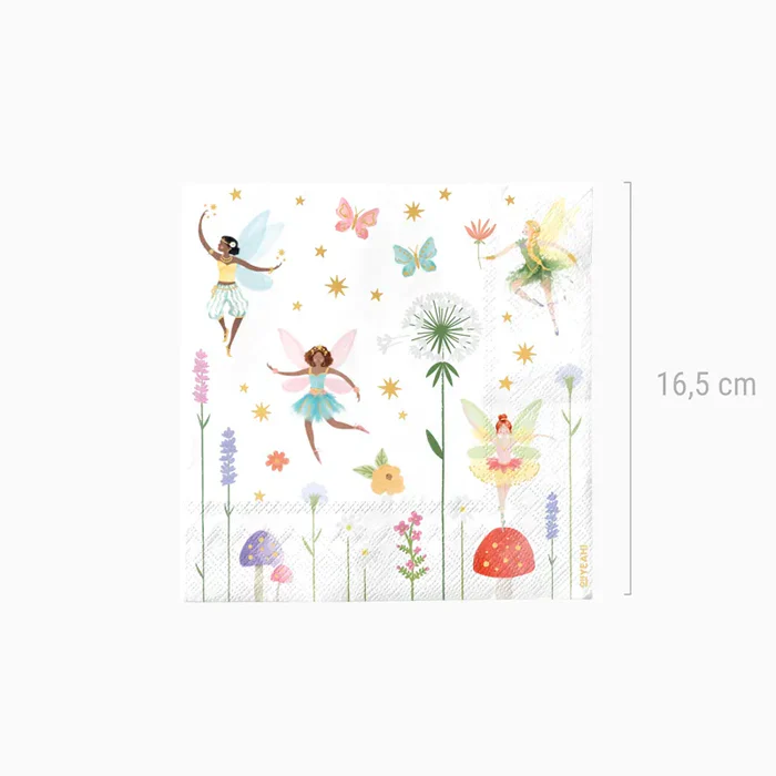 Oh Yeah Set Servetten 20st 33x33cm | Feeën - Image 2