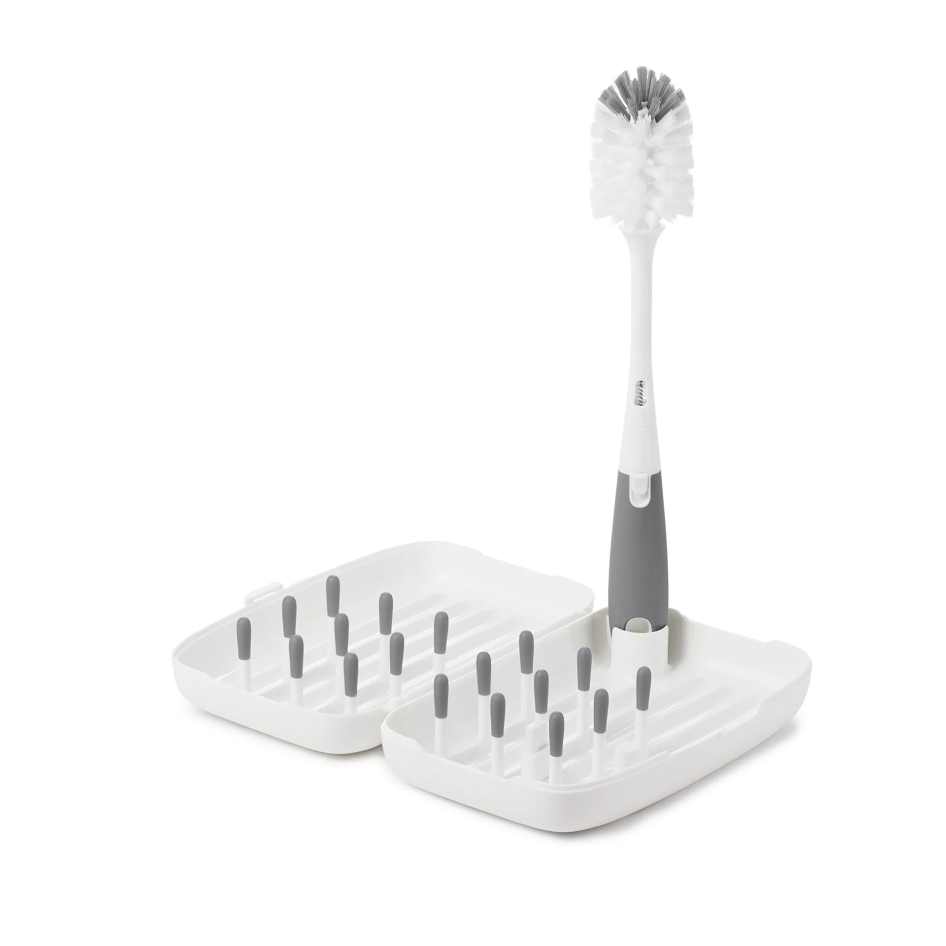 Oxo Tot Flessendroogrek + Borstel Reisset | Grey - Image 6
