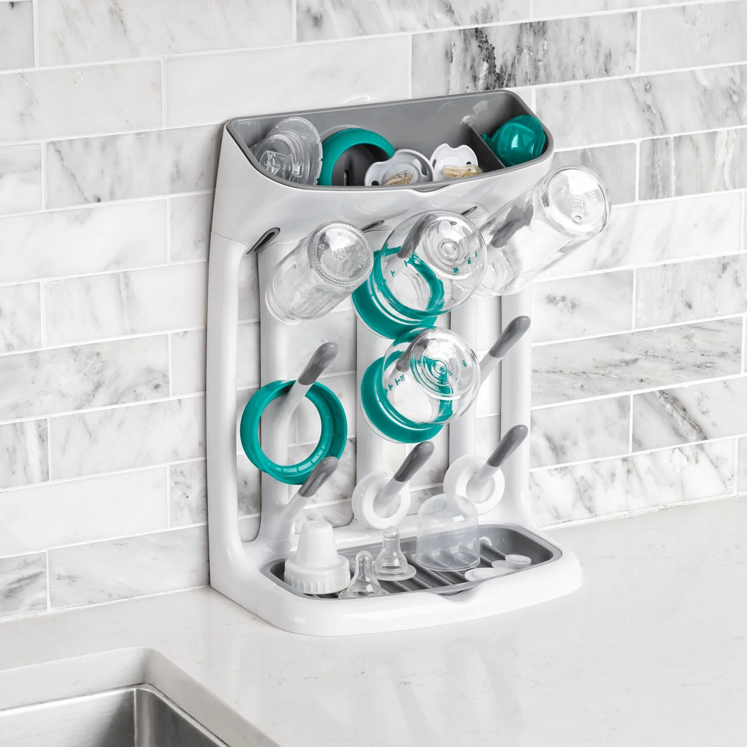 Oxo Tot Flessendroogrek Compact | Grey - Image 3