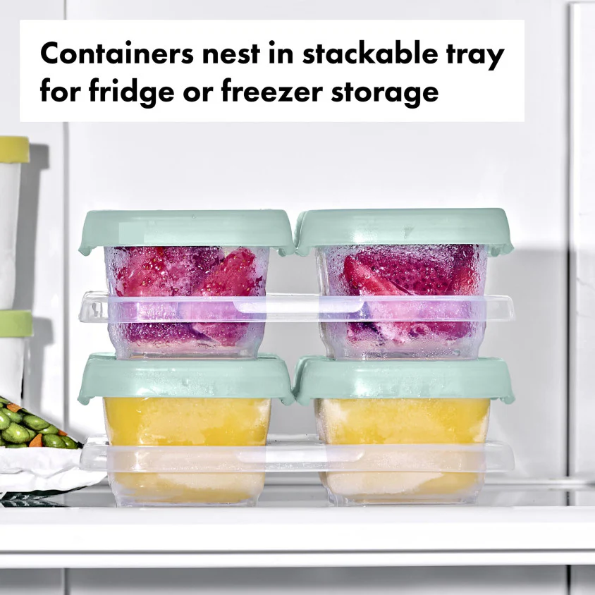 * OXO Tot Vierdelige Set Diepvriesdoosjes Plastic 4x120ml | Opal - Image 2
